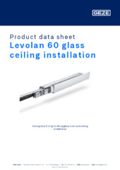 Levolan 60 glass ceiling installation Product data sheet EN