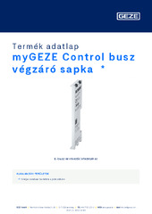 myGEZE Control busz végzáró sapka  * Termék adatlap HU