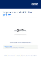 PT 21 Sigurnosno-tehnički list HR