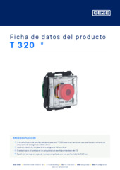 T 320  * Ficha de datos del producto ES