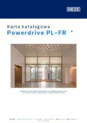 Powerdrive PL-FR  * Karta katalogowa PL