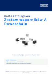 Zestaw wsporników A Powerchain Karta katalogowa PL