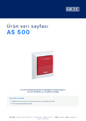AS 500 Ürün veri sayfası TR
