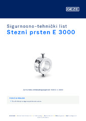 Stezni prsten E 3000 Sigurnosno-tehnički list HR