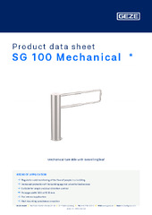 SG 100 Mechanical  * Product data sheet EN