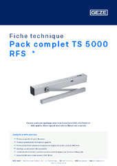 Pack complet TS 5000 RFS  * Fiche technique FR