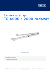 TS 4000 / 2000 rudazat Termék adatlap HU