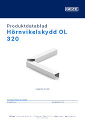Hörnvikelskydd OL 320 Produktdatablad SV