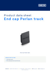 End cap Perlan track Product data sheet EN