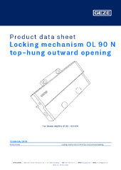 Locking mechanism OL 90 N top-hung outward opening Product data sheet EN