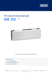 GK 50  * Produktdatablad NB
