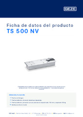 TS 500 NV Ficha de datos del producto ES