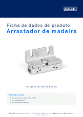 Arrastador de madeira Ficha de dados de produto PT