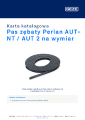Pas zębaty Perlan AUT-NT / AUT 2 na wymiar Karta katalogowa PL