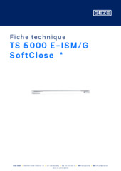 TS 5000 E-ISM/G SoftClose  * Fiche technique FR