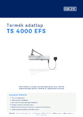 TS 4000 EFS Termék adatlap HU