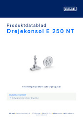 Drejekonsol E 250 NT Produktdatablad DA