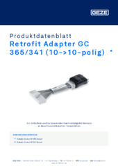 Retrofit Adapter GC 365/341 (10->10-polig)  * Produktdatenblatt DE