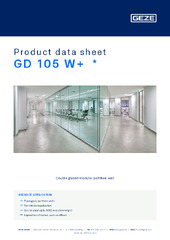 GD 105 W+  * Product data sheet EN