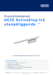GEZE ActiveStop trä utanpåliggande  * Produktdatablad SV