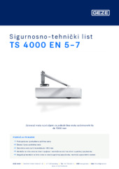 TS 4000 EN 5-7 Sigurnosno-tehnički list HR