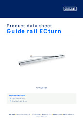 Guide rail ECturn Product data sheet EN
