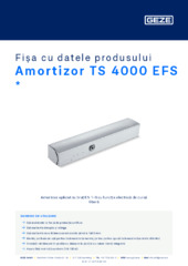 Amortizor TS 4000 EFS  * Fișa cu datele produsului RO