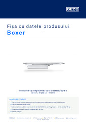 Boxer Fișa cu datele produsului RO