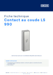 Contact au coude LS 990 Fiche technique FR