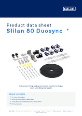 Slilan 80 Duosync  * Product data sheet EN