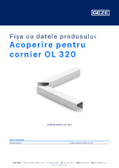 Acoperire pentru cornier OL 320 Fișa cu datele produsului RO