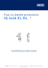 IQ lock EL DL  * Fișa cu datele produsului RO