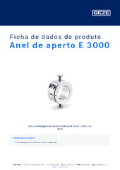 Anel de aperto E 3000 Ficha de dados de produto PT