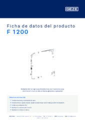 F 1200 Ficha de datos del producto ES