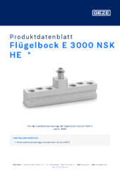 Flügelbock E 3000 NSK HE  * Produktdatenblatt DE