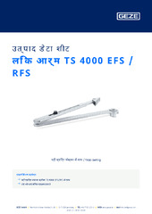 लिंक आर्म TS 4000 EFS / RFS उत्पाद डेटा शीट HI
