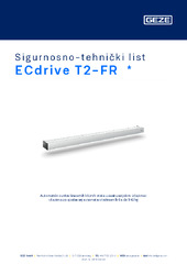 ECdrive T2-FR  * Sigurnosno-tehnički list HR