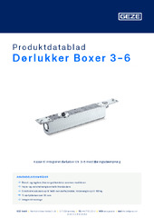 Dørlukker Boxer 3-6 Produktdatablad DA