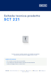 SCT 221 Scheda tecnica prodotto IT