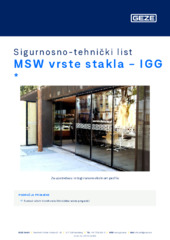 MSW vrste stakla - IGG  * Sigurnosno-tehnički list HR