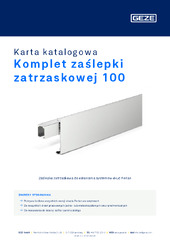 Komplet zaślepki zatrzaskowej 100 Karta katalogowa PL