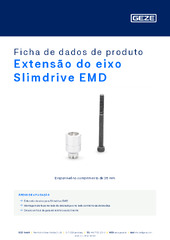 Extensão do eixo Slimdrive EMD Ficha de dados de produto PT