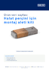 Halat perçini için montaj aleti kiti Ürün veri sayfası TR