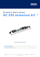 GC 335 extension kit  * Product data sheet EN