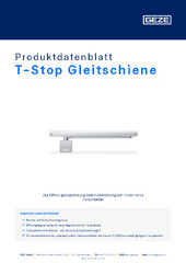 T-Stop Gleitschiene Produktdatenblatt DE