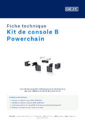 Kit de console B Powerchain Fiche technique FR