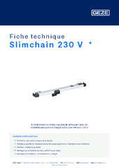 Slimchain 230 V  * Fiche technique FR