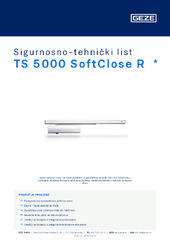 TS 5000 SoftClose R  * Sigurnosno-tehnički list HR