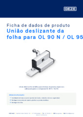 União deslizante da folha para OL 90 N / OL 95 Ficha de dados de produto PT