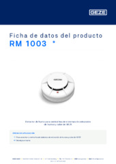 RM 1003  * Ficha de datos del producto ES